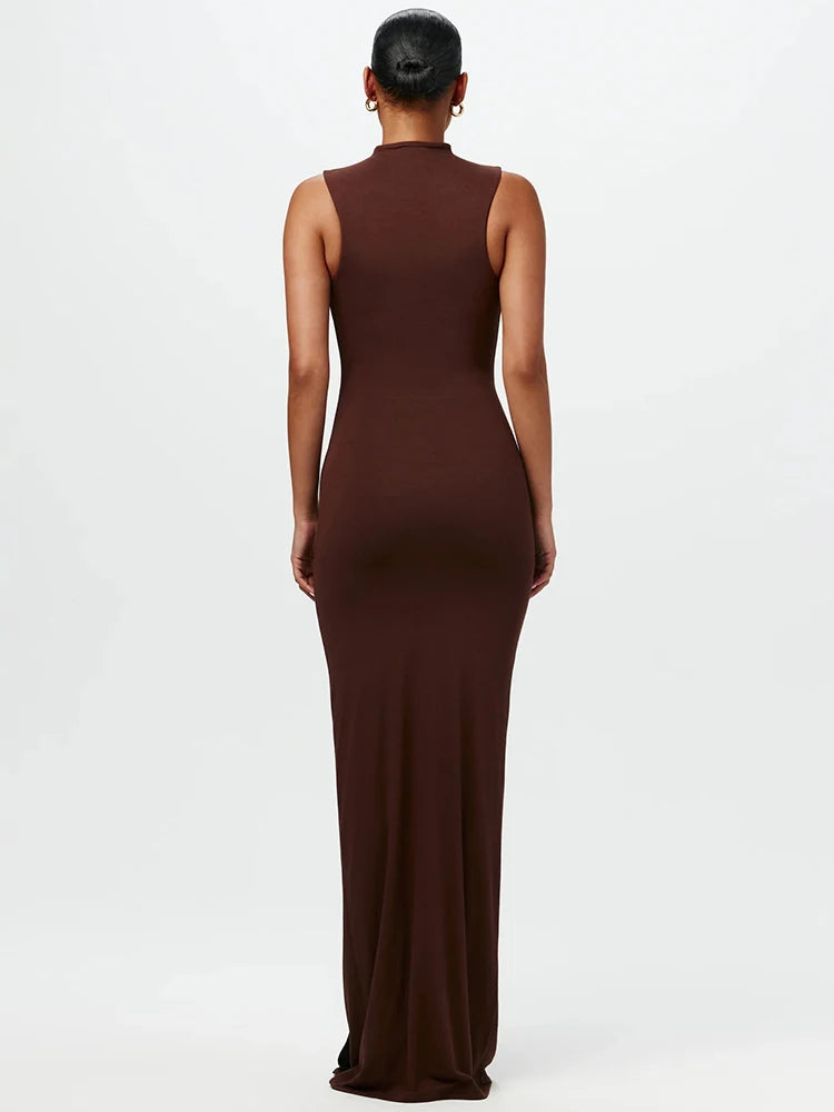 Sculpted Elegance Tank Dress