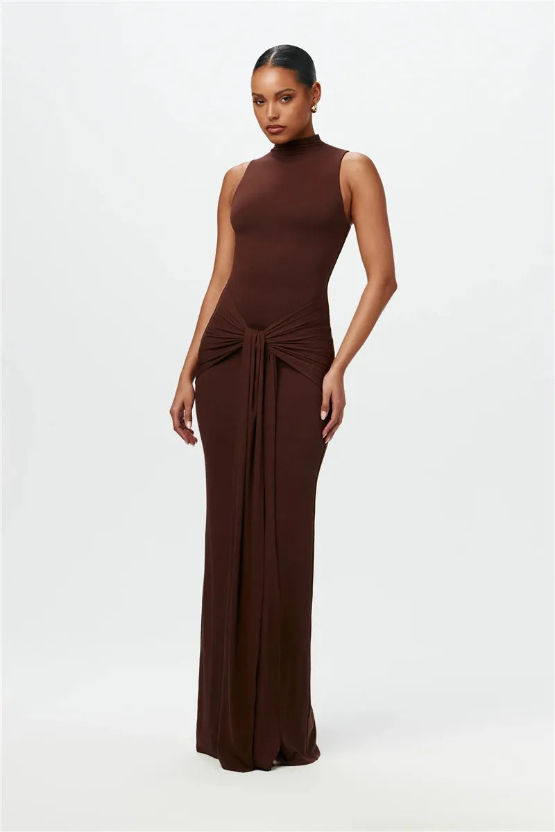 Sculpted Elegance Tank Dress
