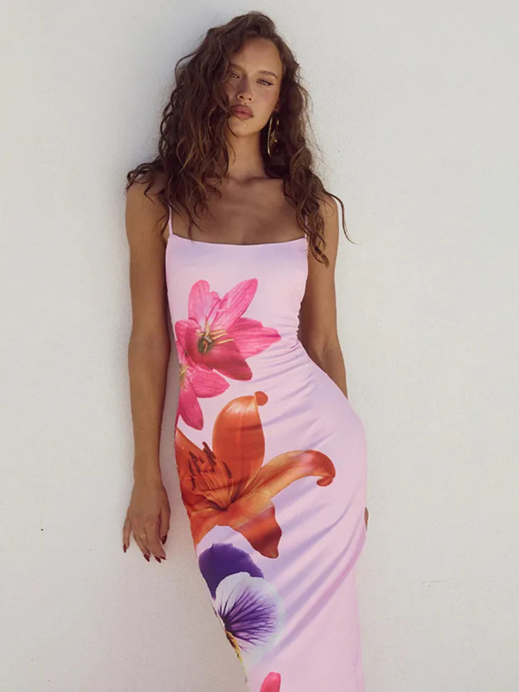 Blooming Elegance Midi Dress