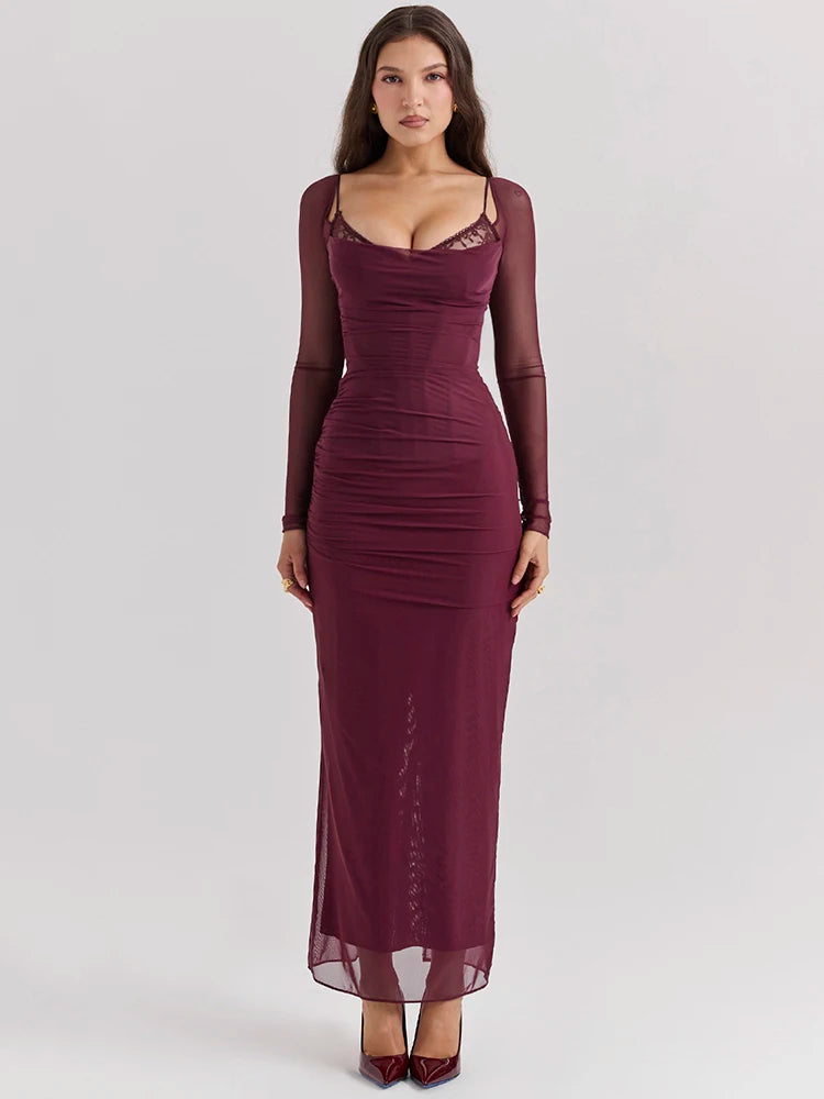 Mystique Mesh Maxi Dress