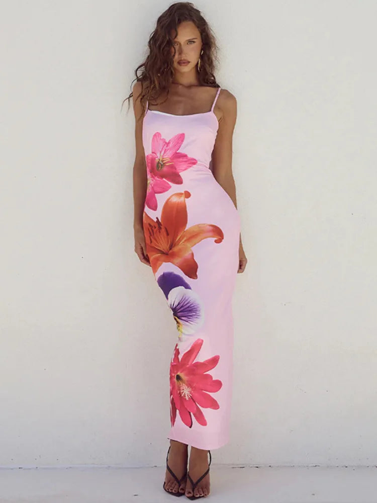 Blooming Elegance Midi Dress