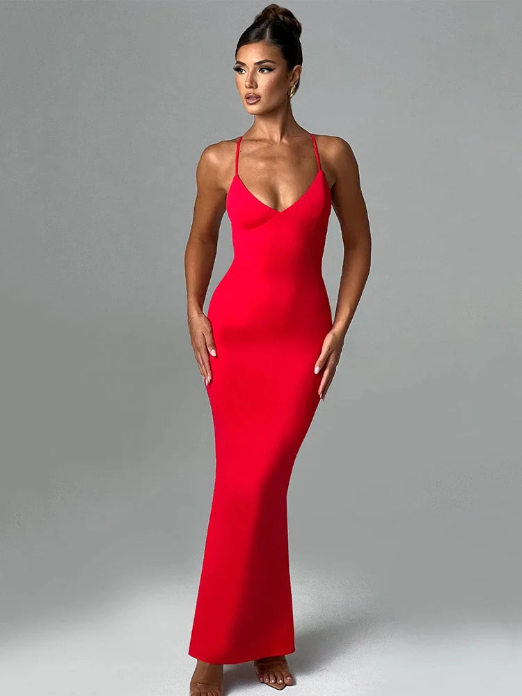 Sleek Elegance Maxi Dress