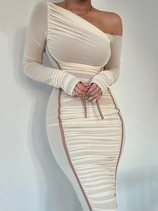 Mystic Curve Midi Dress