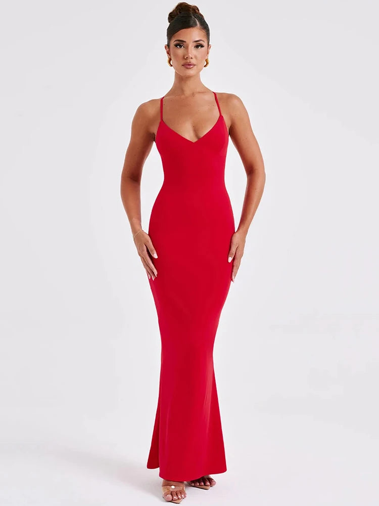 Sleek Elegance Maxi Dress