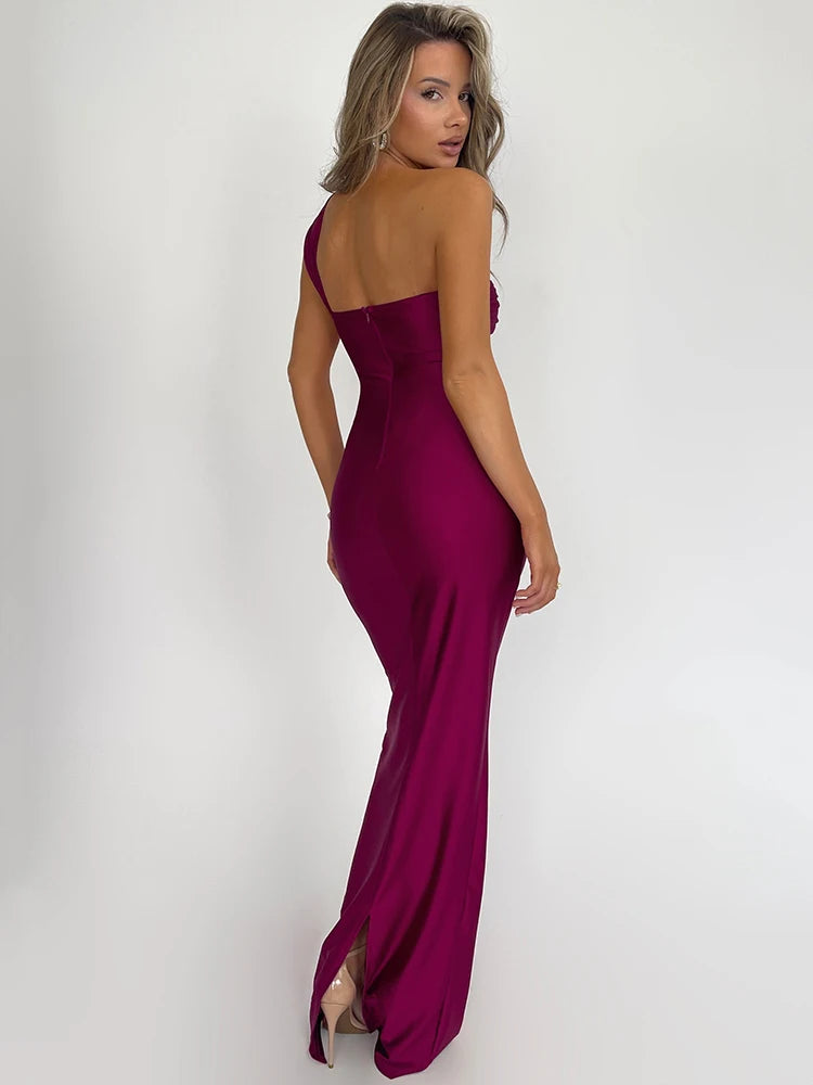 Obsession One-Shoulder Maxi Dress