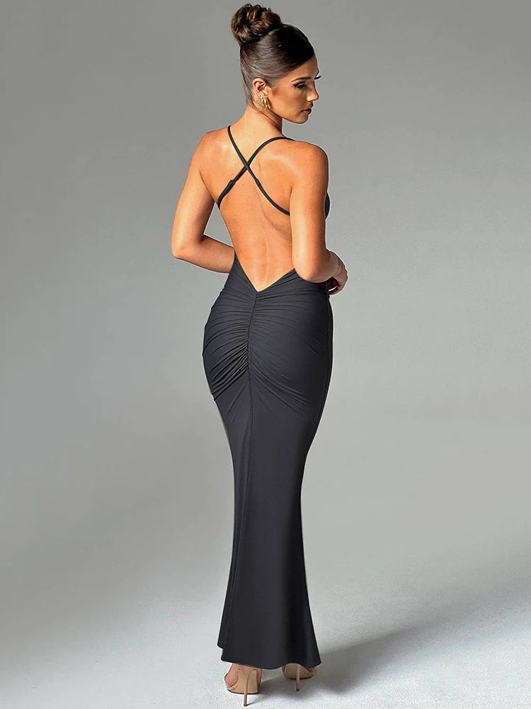 Sleek Elegance Maxi Dress