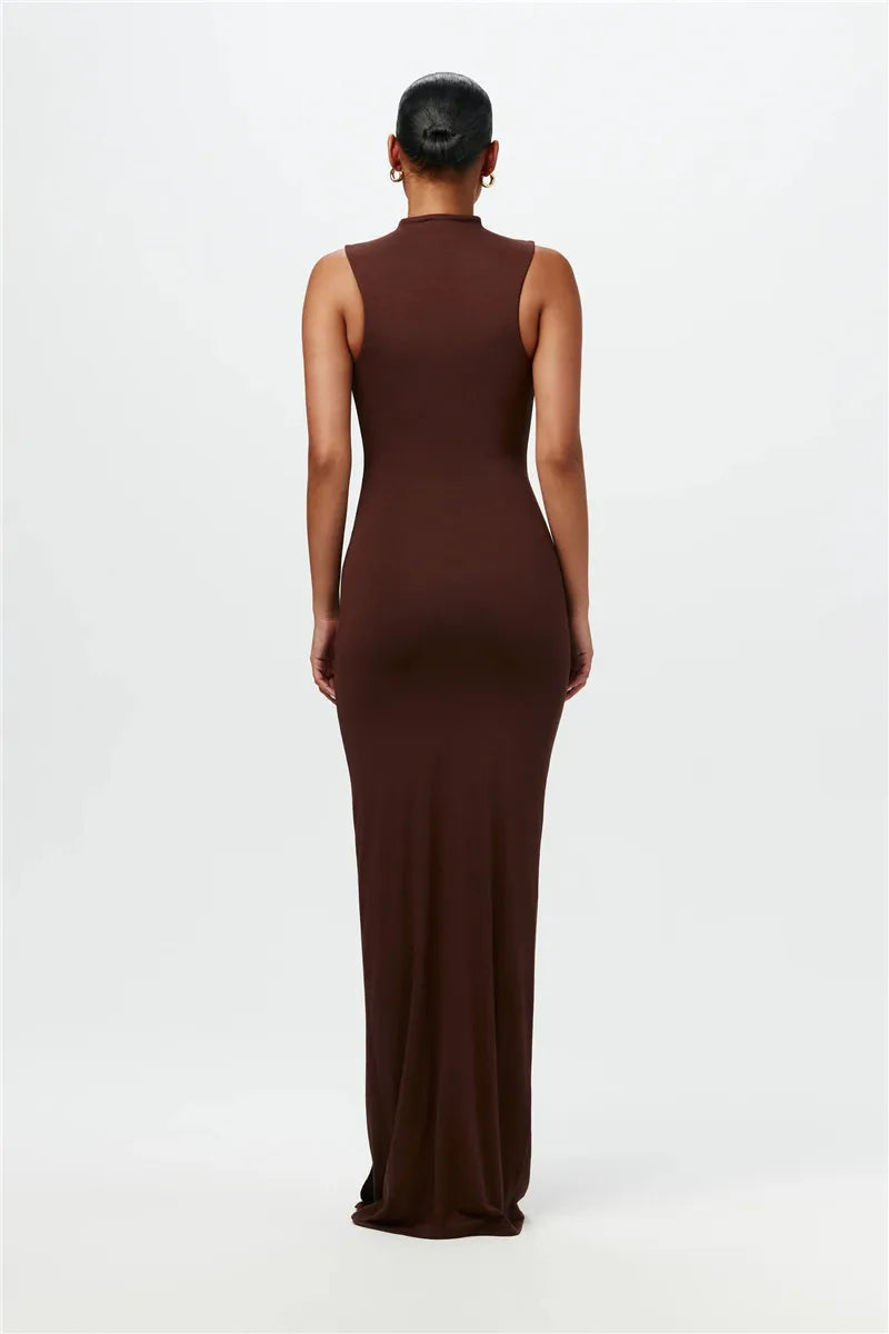 Sculpted Elegance Tank Dress