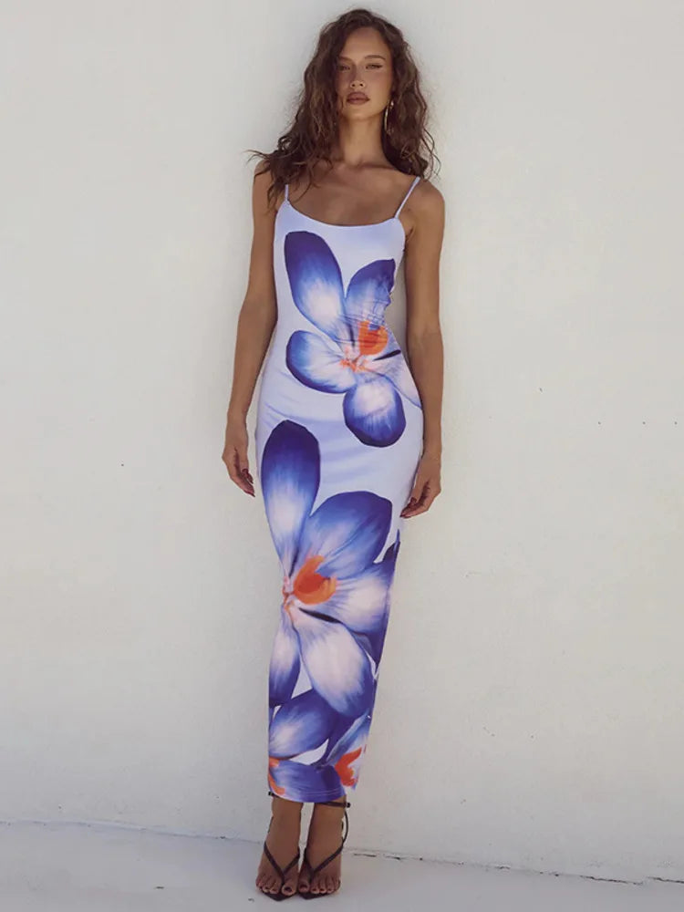 Blooming Elegance Midi Dress