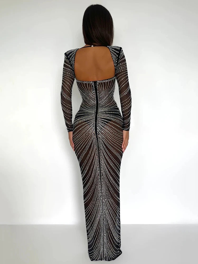 Starlight Sheer Maxi Dress