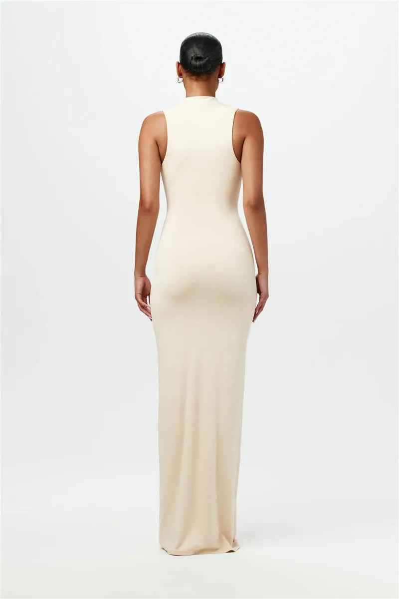 Sculpted Elegance Tank Dress