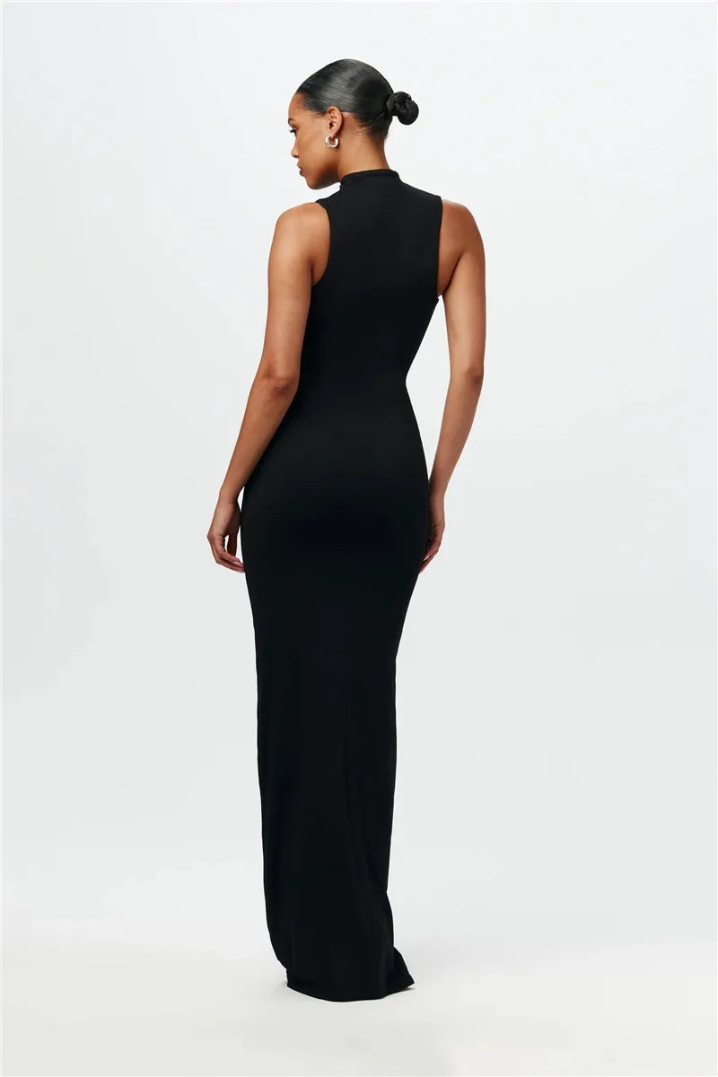 Sculpted Elegance Tank Dress