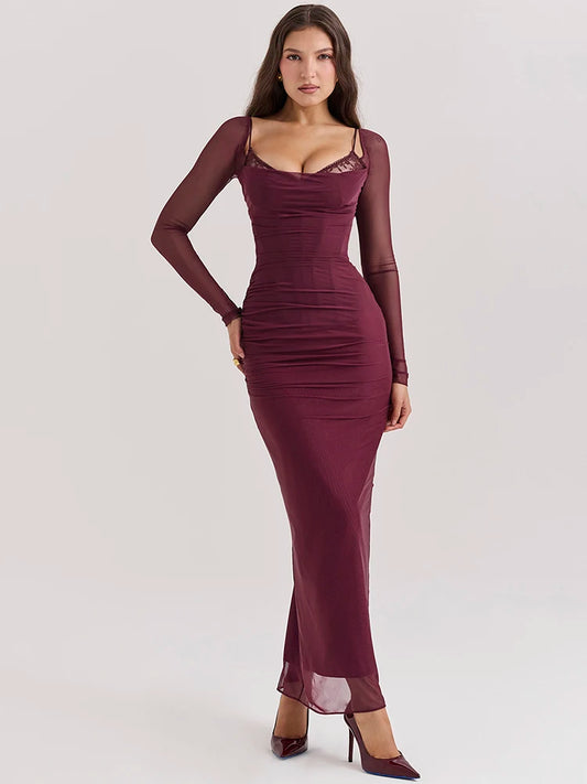 Mystique Mesh Maxi Dress